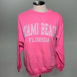 Miami Beach Neon Pink Sweater